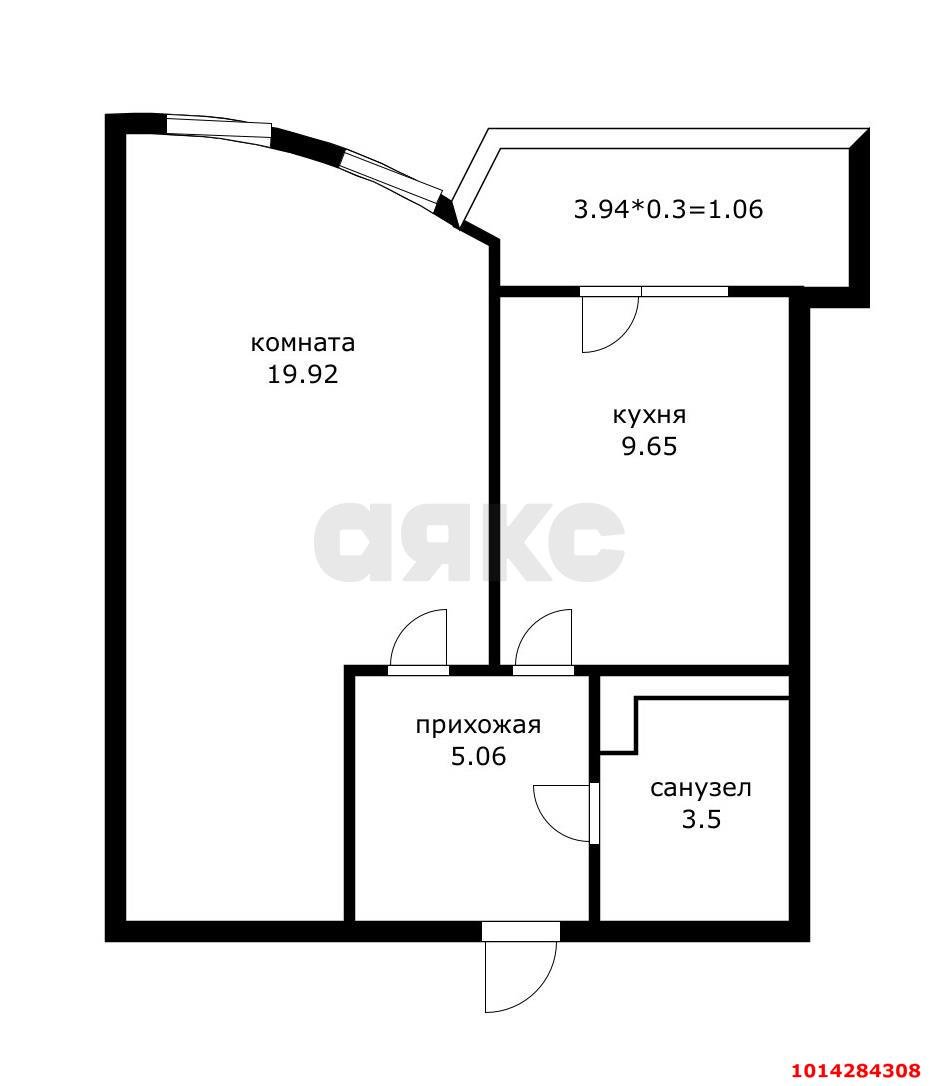 Фото №17: 1-комнатная квартира 42 м² - Краснодар, жилой комплекс Кино, ул. Уральская, 100