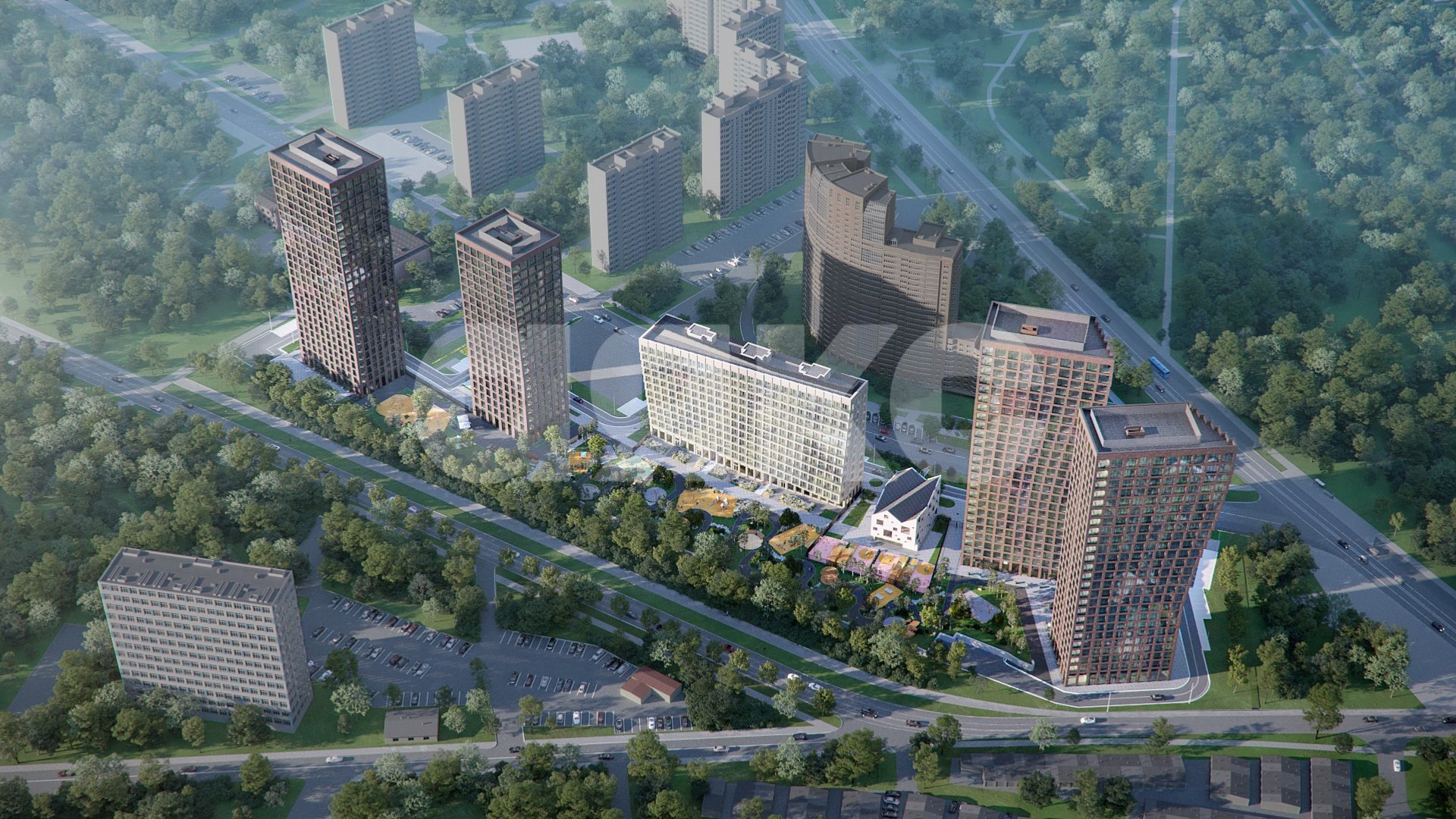 Фото №5: Студия 22 м² - Москва, жилой комплекс Афи Парк Воронцовский, ул. Академика Челомея, 1А