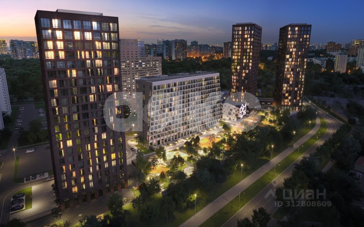 Фото №4: Студия 22 м² - Москва, жилой комплекс Афи Парк Воронцовский, ул. Академика Челомея, 1А