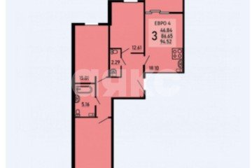 Фото №3: 1-комнатная квартира 94 м² - Липецк, мкр. Студёнки, ул. Студёновская, 1
