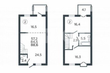 Фото №1: 3-комнатная квартира 88 м² - Ленино, мкр. квартал 16/6, ул. Школьная, 15