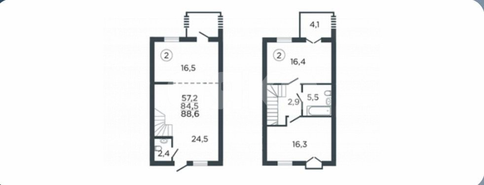 Фото №1: 3-комнатная квартира 88 м² - Ленино, квартал 16/6, ул. Школьная, 15