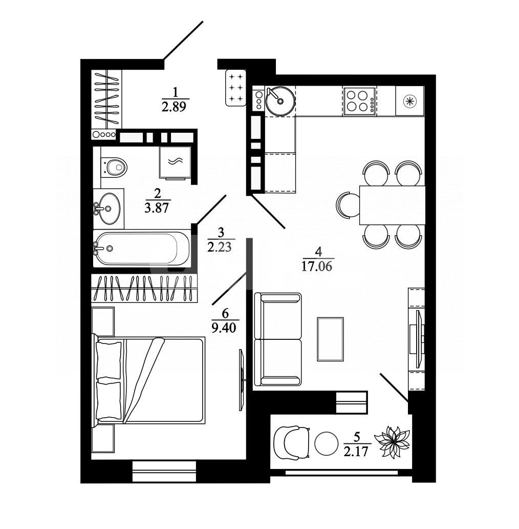 Фото №1: 1-комнатная квартира 37 м² - Липецк, ЖК Коллекционер, пр-кт Победы, 99