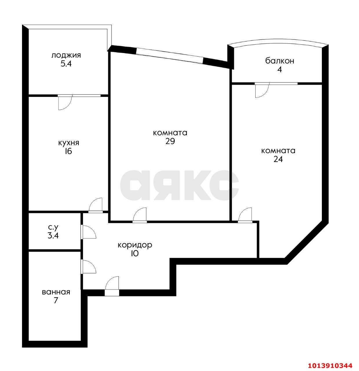 Фото №13: 2-комнатная квартира 100 м² - Краснодар, Центральный, ул. Красноармейская, 100