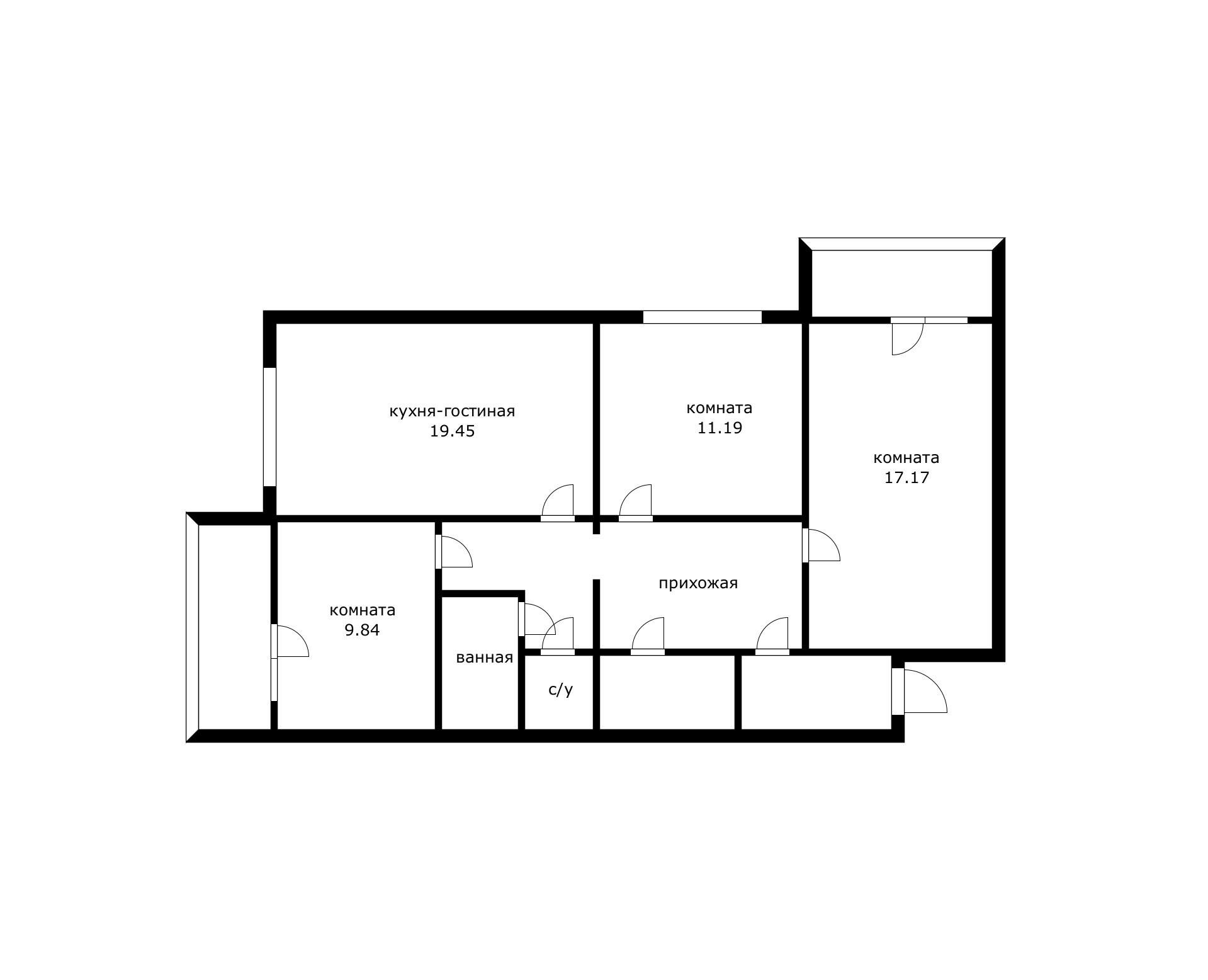 Фото №11: 3-комнатная квартира 83 м² - Краснодар, Прикубанский внутригородской округ, мкр. Завод Измерительных Приборов, ул. имени 40-летия Победы, 33/4