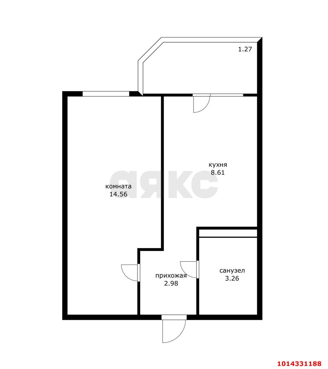 Фото №11: 1-комнатная квартира 29 м² - Краснодар, Восточно-Кругликовский, ул. Черкасская, 58/2
