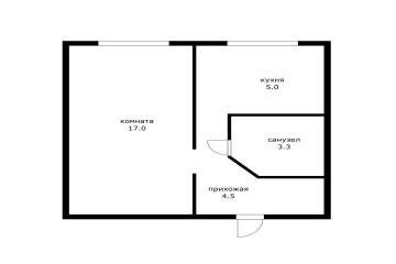 Фото №4: 1-комнатная квартира 30 м² - Яблоновский, ул. Андрухаева, 43