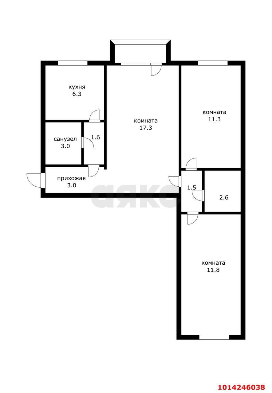Фото №16: 3-комнатная квартира 60 м² - Краснодар, Завод Измерительных Приборов, ул. Курчатова, 14