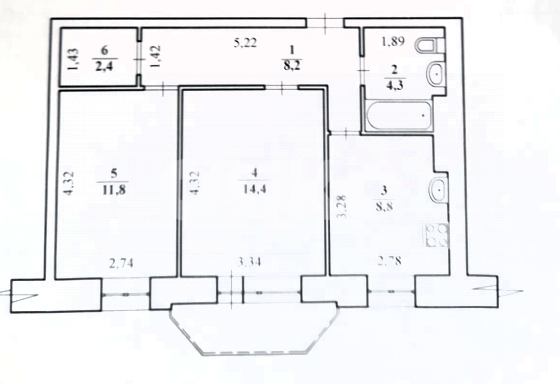 Фото №18: 2-комнатная квартира 50 м² - Волгоград, Развилка, ул. Никитина, 127А