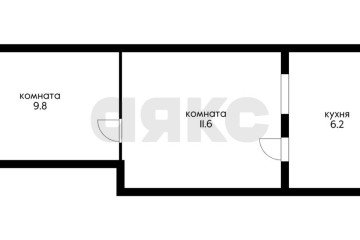 Фото №5: 2-комнатная квартира 27 м² - Краснодар, мкр. Фестивальный, ул. Фестивальная, 17/1