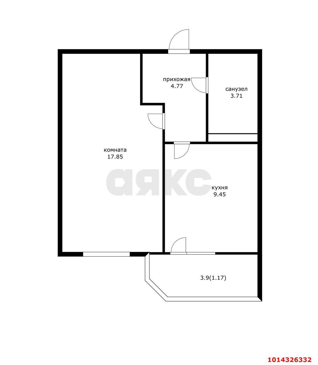 Фото №8: 1-комнатная квартира 40 м² - Краснодар, Московский, ул. им. Байбакова Н.К., 2/1