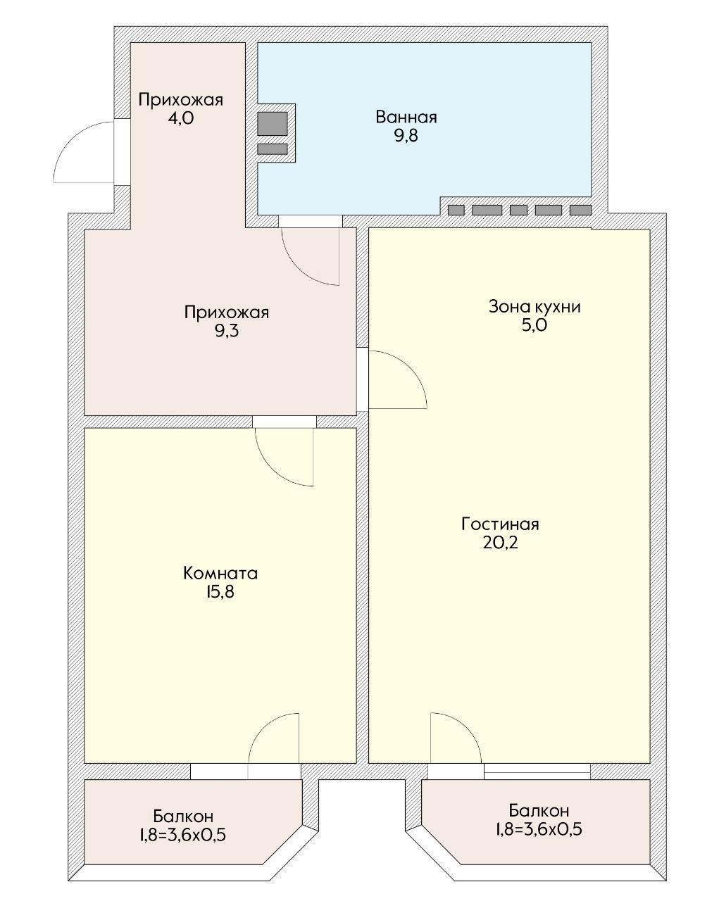 Фото №17: 2-комнатная квартира 78 м² - Краснодар, Покровка, Центральный внутригородской округ, мкр. Центральный, ул. Березанская, 41