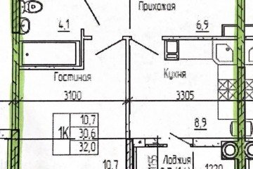 Фото №3: 1-комнатная квартира 32 м² - Ростов-на-Дону, мкр. ЖК Персона, ул. Вересаева, 102/1с2