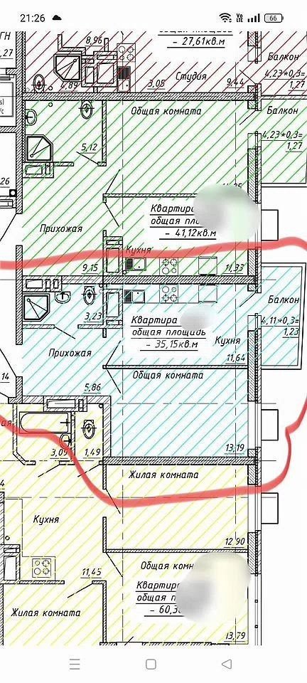 Фото №2: 1-комнатная квартира 35 м² - Ростов-на-Дону, жилой комплекс Донской Арбат, пр-кт Кировский, 89