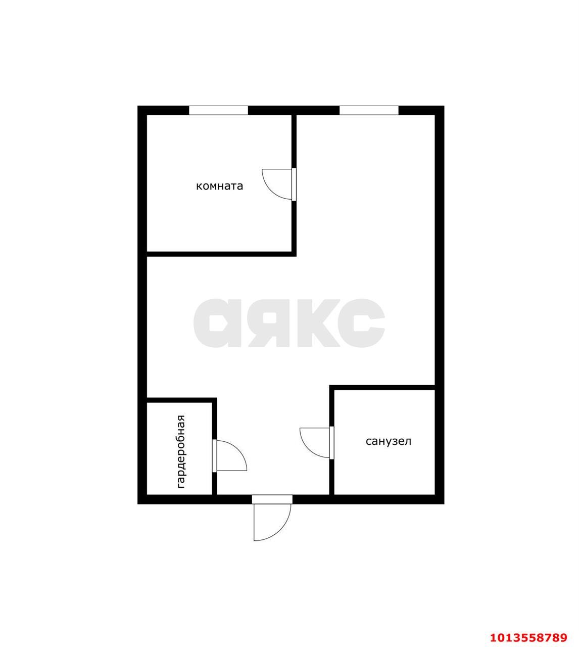 Фото №13: 1-комнатная квартира 45 м² - Краснодар, Центральный, мкр. Центральный внутригородской округ, ул. Железнодорожная, 23/1
