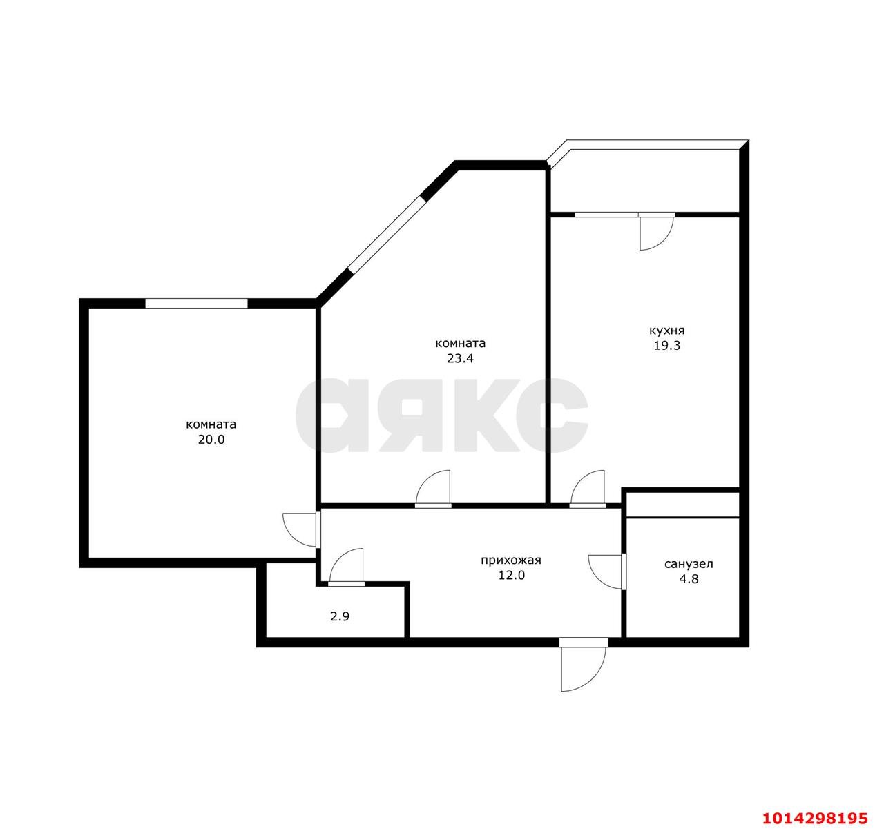 Фото №16: 2-комнатная квартира 86 м² - Краснодар, Центральный, ул. Промышленная, 49