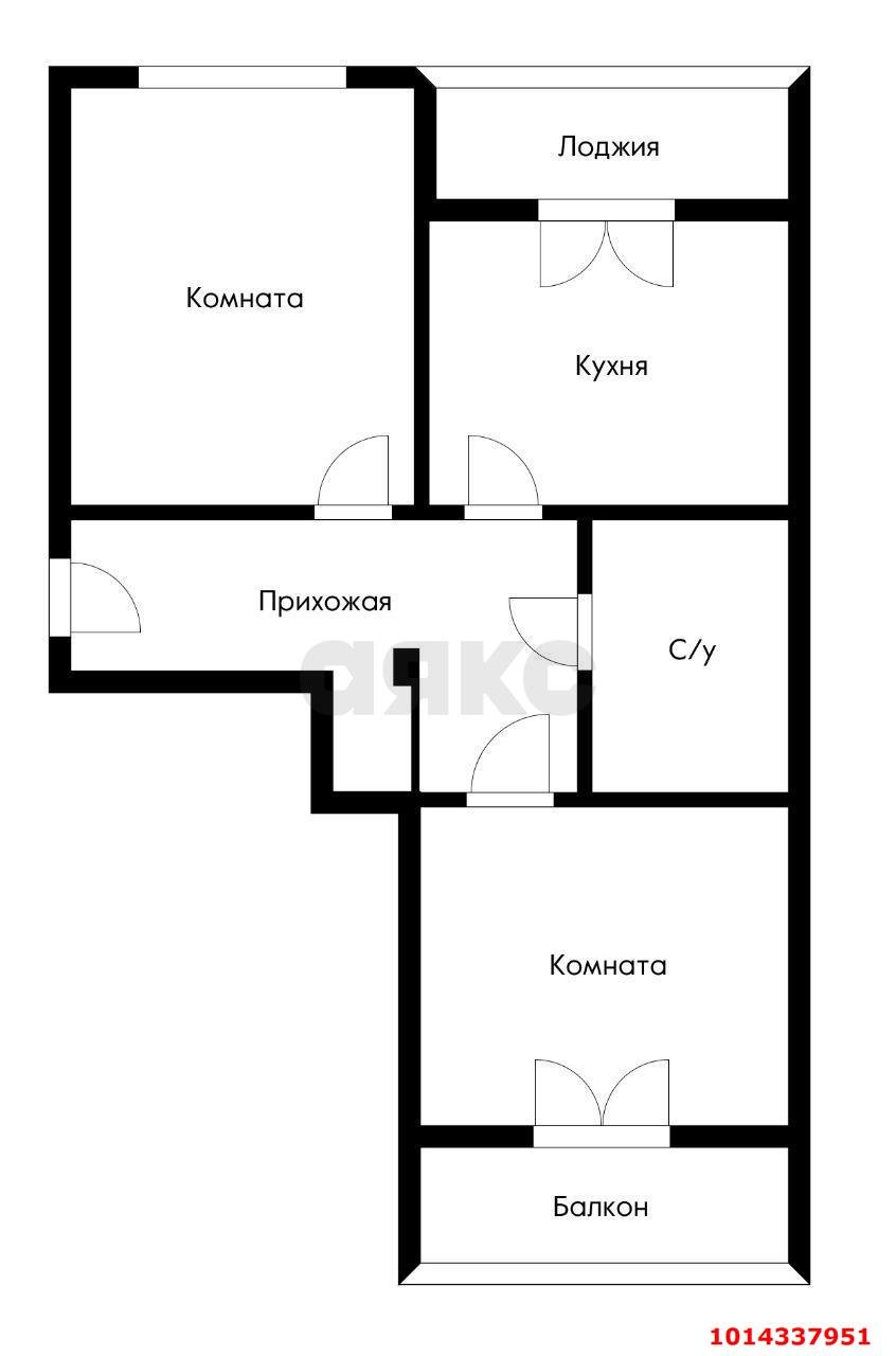 Фото №6: 2-комнатная квартира 46 м² - Краснодар, жилой комплекс Усадьба, ул. имени Валерия Вишневецкого, 11