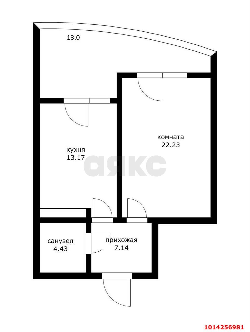 Фото №18: 1-комнатная квартира 60 м² - Краснодар, жилой комплекс Элегант, ул. Старокубанская, 137к1