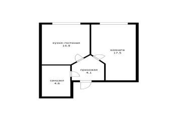 Фото №1: 1-комнатная квартира 41 м² - Российский, мкр. Прикубанский внутригородской округ, ул. Бигдая, 6