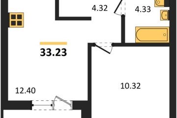 Фото №1: 1-комнатная квартира 32 м² - Краснодар, мкр. ЖК Тёплые Края, 