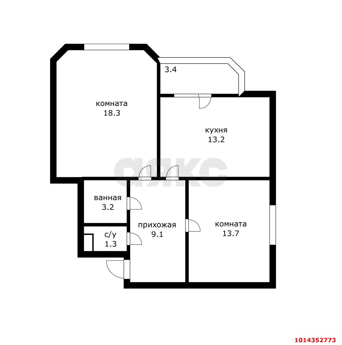 Фото №17: 2-комнатная квартира 58 м² - Краснодар, ЖК Панорама, Прикубанский внутригородской округ, мкр. Панорама, ул. Восточно-Кругликовская, 26