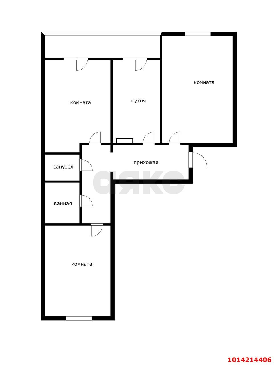Фото №18: 3-комнатная квартира 91 м² - Краснодар, Камвольно-суконный Комбинат, ул. Камвольная, 1/1