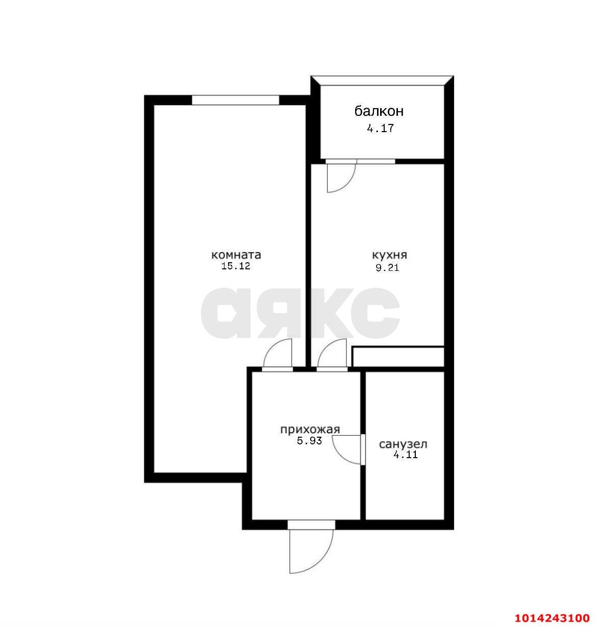 Фото №13: 1-комнатная квартира 36 м² - Краснодар, жилой комплекс Перспектива, ул. им. Героя Сарабеева В.И., 9