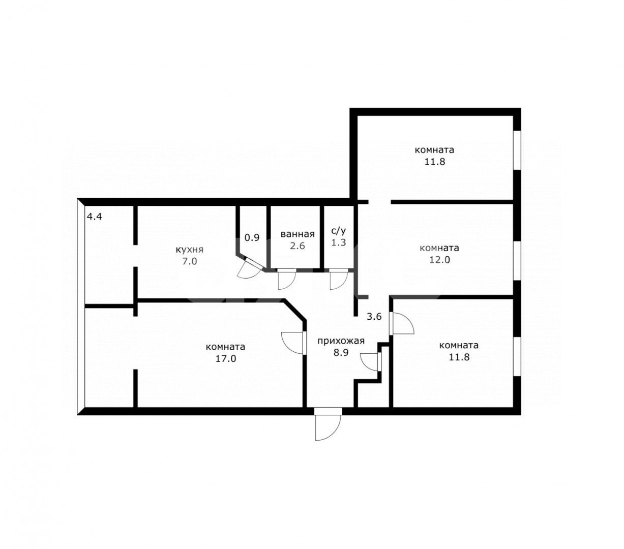 Фото №16: 4-комнатная квартира 81 м² - Дагомыс, Лазаревский, ул. Армавирская, 120