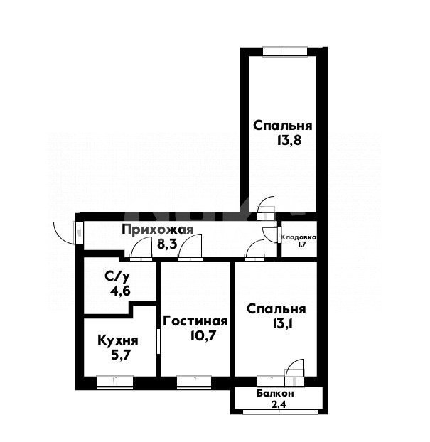Фото №10: 3-комнатная квартира 61 м² - Геленджик, ул. Грибоедова, 25