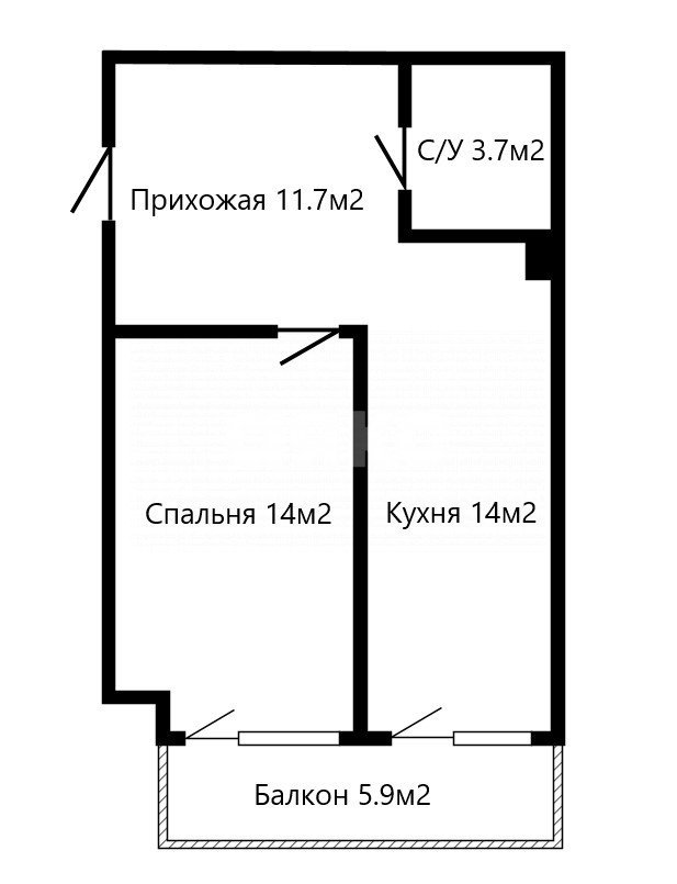 Фото №17: 1-комнатная квартира 43 м² - Геленджик, Магилат, ул. Орджоникидзе, 8