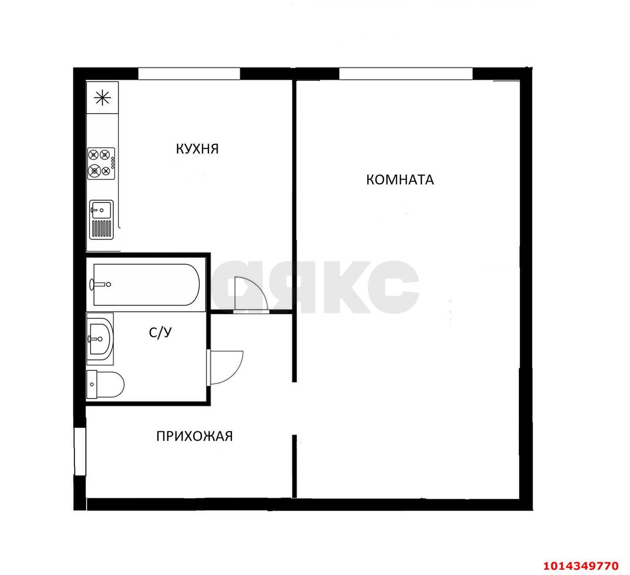 Фото №18: 1-комнатная квартира 32 м² - Краснодар, Завод Измерительных Приборов, ул. Московская, 86