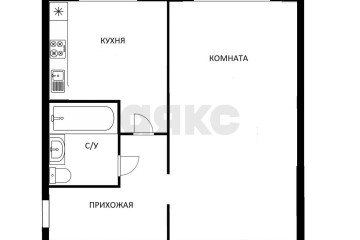 Фото №1: 1-комнатная квартира 32 м² - Краснодар, мкр. Завод Измерительных Приборов, ул. Московская, 86
