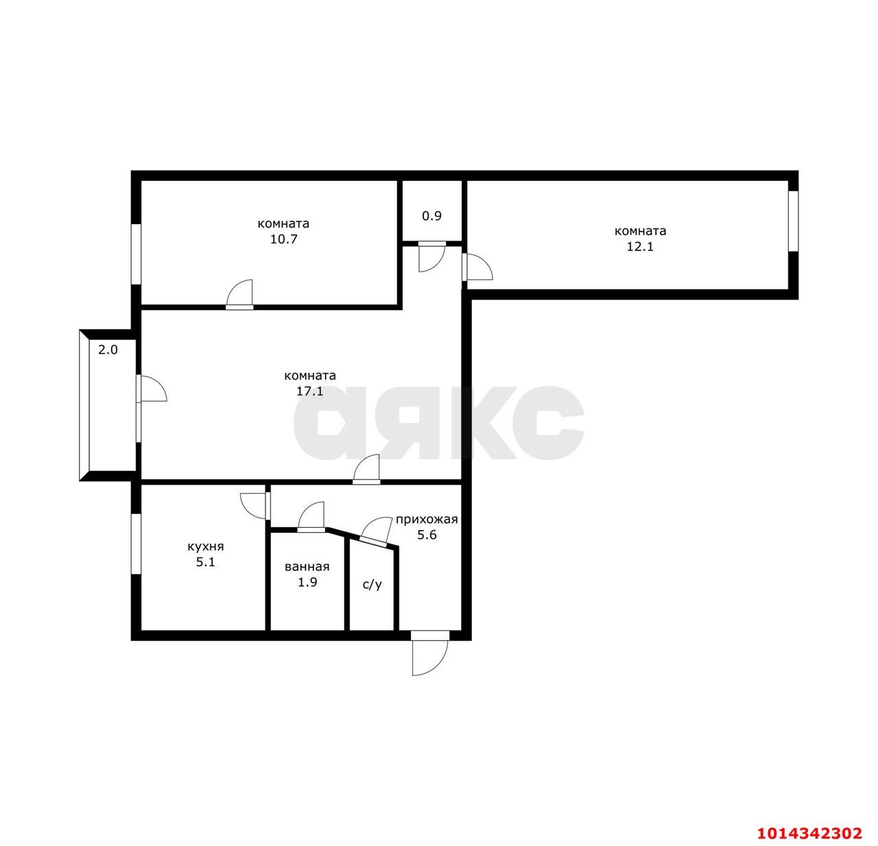 Фото №15: 3-комнатная квартира 68 м² - Краснодар, Пашковский, ул. 1 Мая, 67