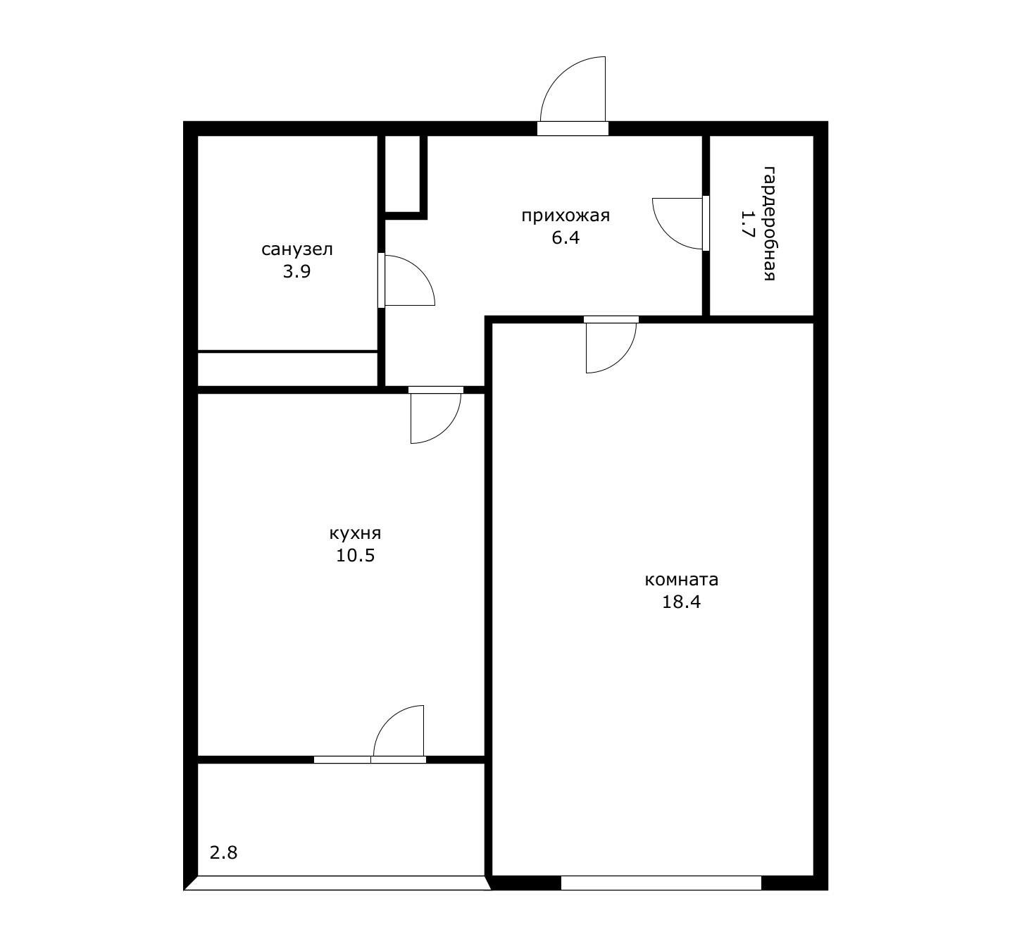 Фото №15: 1-комнатная квартира 42 м² - Краснодар, Прикубанский внутригородской округ, мкр. 40 лет Победы, ул. 1 Мая, 91/2