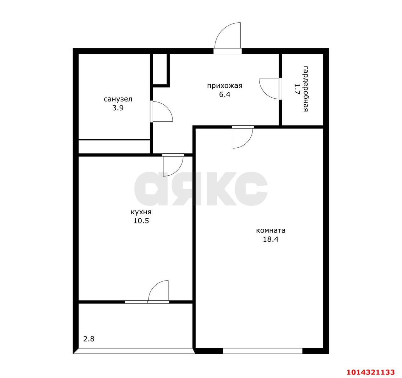 Фото №15: 1-комнатная квартира 42 м² - Краснодар, 40 лет Победы, ул. 1 Мая, 91/2