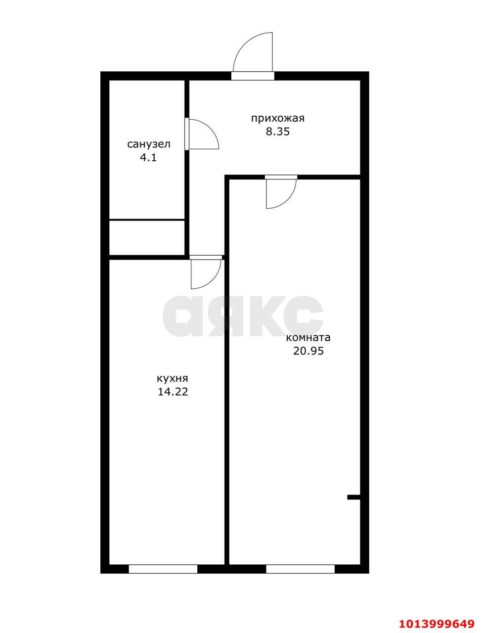 Фото №2: 1-комнатная квартира 48 м² - Краснодар, 9-й километр, ул. Ярославская, 113