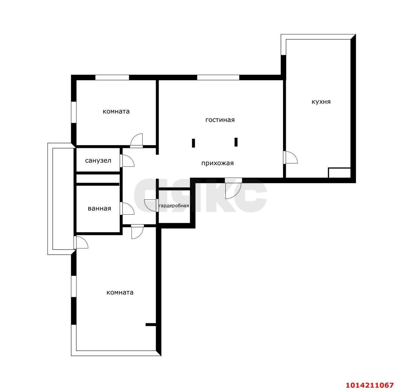 Фото №16: 4-комнатная квартира 125 м² - Краснодар, жилой комплекс Тургенев, ул. Дальняя, 8к1