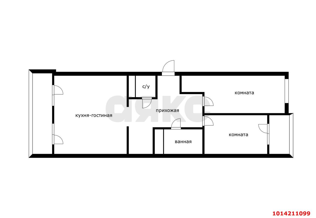 Фото №16: 3-комнатная квартира 94 м² - Краснодар, жилой комплекс Тургенев, ул. Дальняя, 8к2