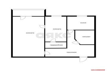 Фото №2: 2-комнатная квартира 45 м² - Краснодар, мкр. Западный внутригородской округ, ул. Дальняя, 1А