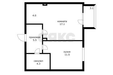 Фото №1: 1-комнатная квартира 42 м² - Новая Адыгея, ул. Западная, 7