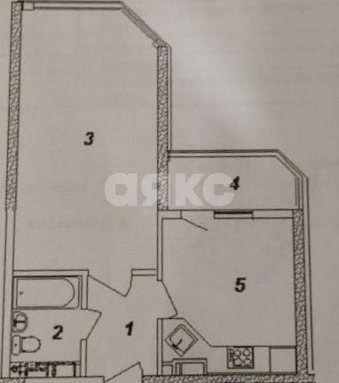 Фото №1: 1-комнатная квартира 45 м² - Анапа, жилой комплекс Трио-комфорт, ул. Рождественская, 55к1