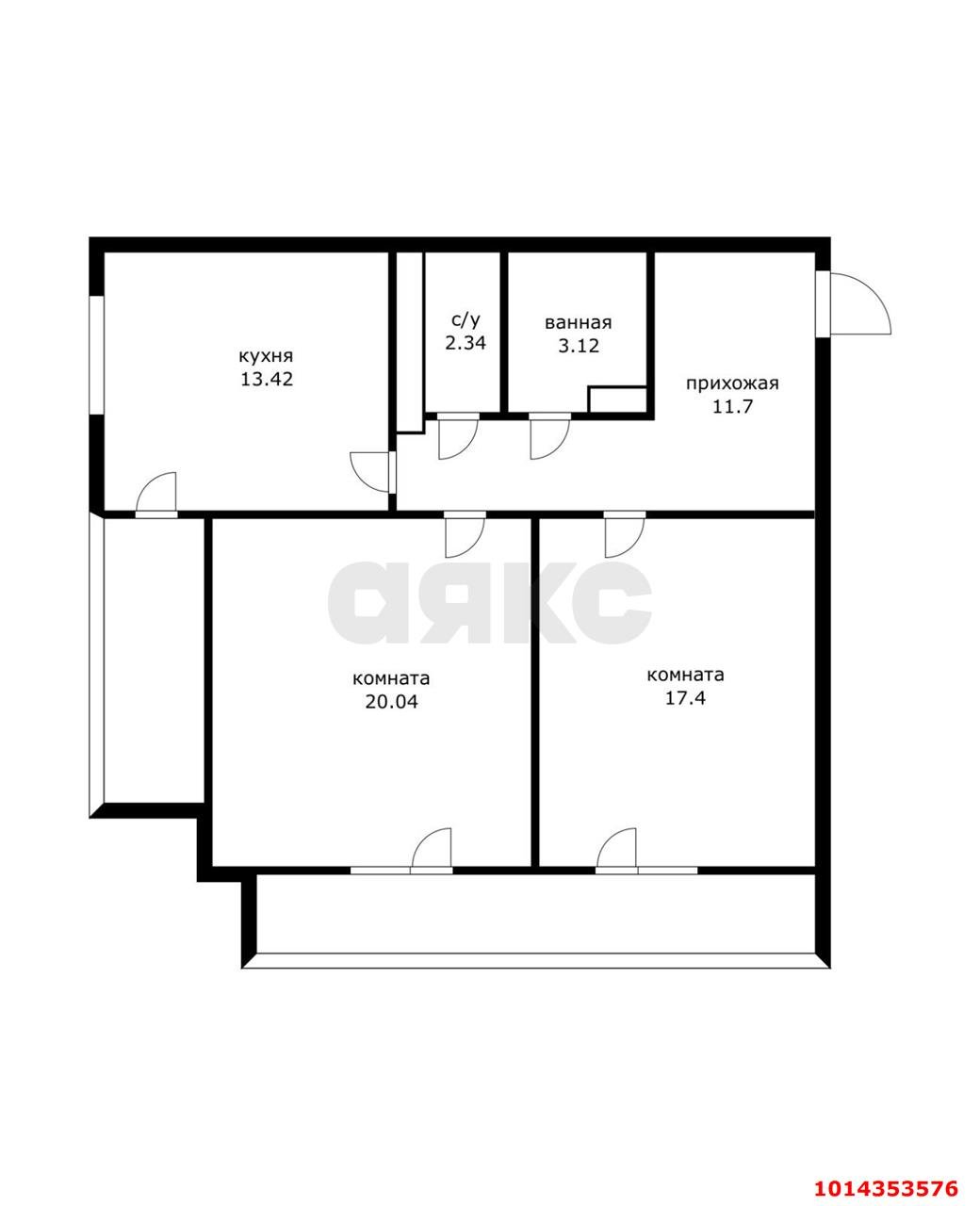 Фото №20: 2-комнатная квартира 74 м² - Краснодар, Центральный, ул. Октябрьская, 181/2к2