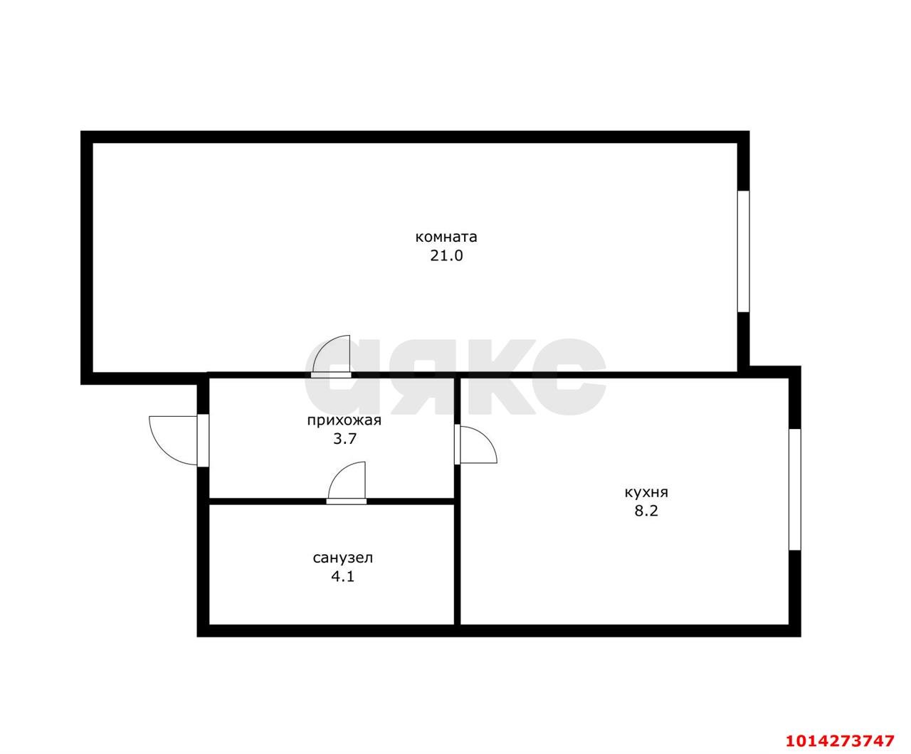 Фото №8: 1-комнатная квартира 37 м² - Краснодар, Пашковский, ул. Бородинская, 150/11Е
