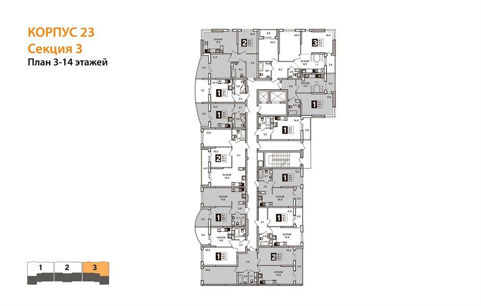 Фото №7: Студия 27 м² - Краснодар, Прикубанский внутригородской округ, мкр. жилой комплекс Самолёт-4, ул. Ивана Беличенко, 95