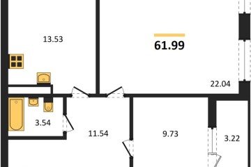 Фото №1: 2-комнатная квартира 61 м² - Майкоп, 