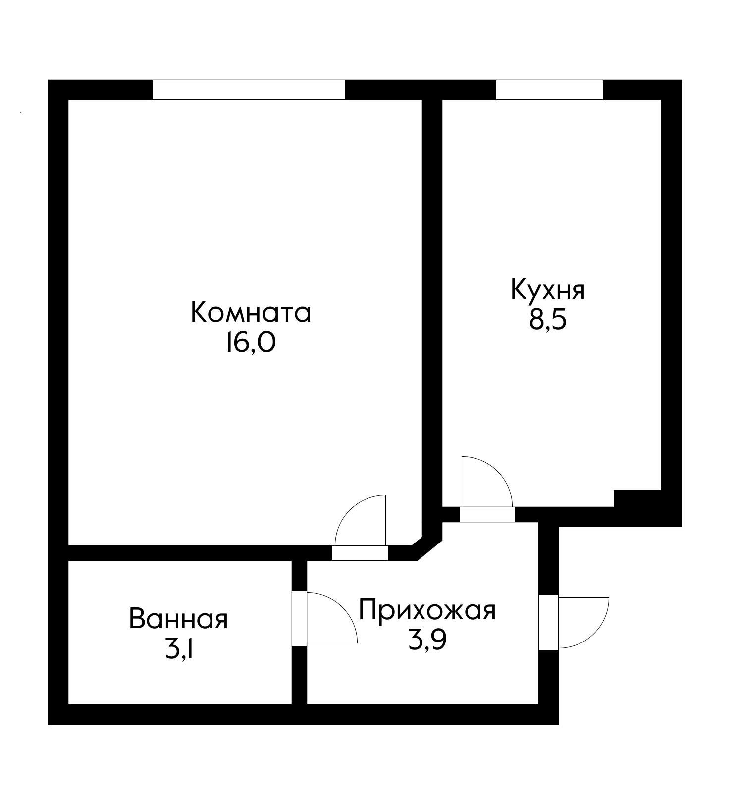Фото №16: 1-комнатная квартира 31 м² - Краснодар, Карасунский внутригородской округ, мкр. Гидростроителей, ул. имени Игнатова, 16