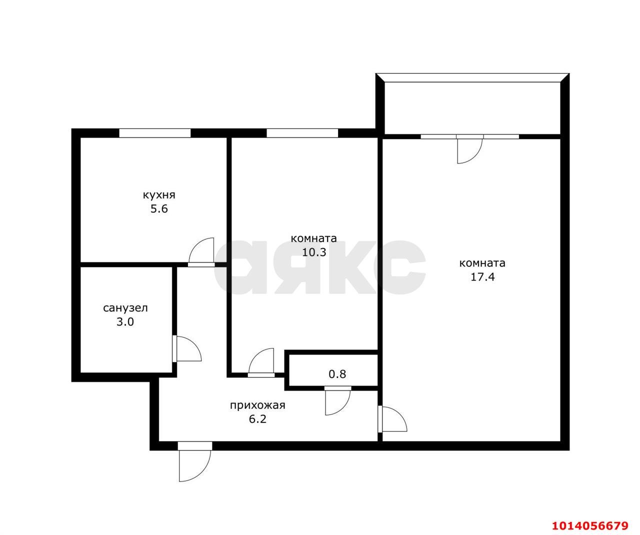 Фото №18: 2-комнатная квартира 46 м² - Краснодар, Центральный внутригородской округ, мкр. Черёмушки, ул. Стасова, 158
