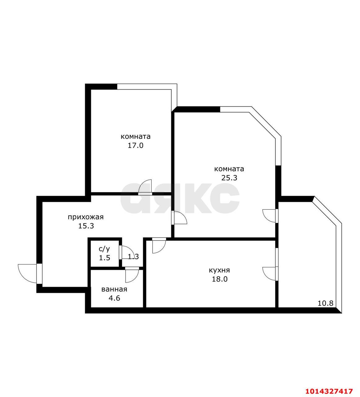 Фото №9: 2-комнатная квартира 83 м² - Краснодар, Центральный, ул. Кубанская Набережная, 37/11