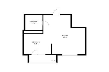 Фото №2: 1-комнатная квартира 29 м² - Краснодар, мкр. жилой комплекс Спортивная Деревня, ул. Западный Обход, 42к2