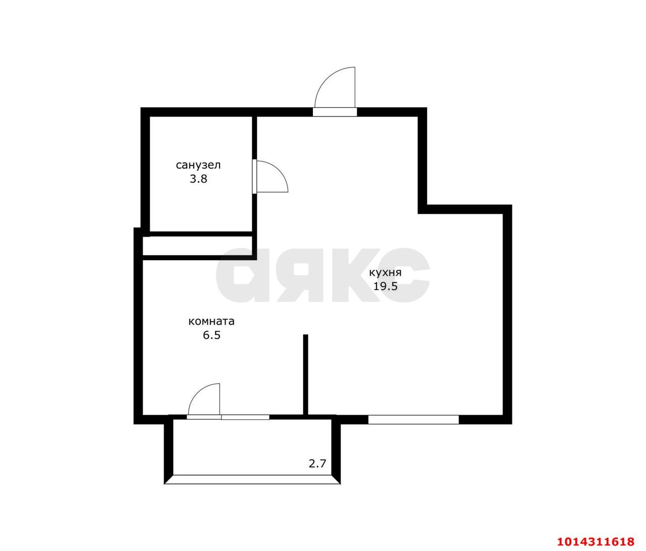 Фото №2: 1-комнатная квартира 31 м² - Краснодар, жилой комплекс Спортивная Деревня, ул. Западный Обход, 42к2